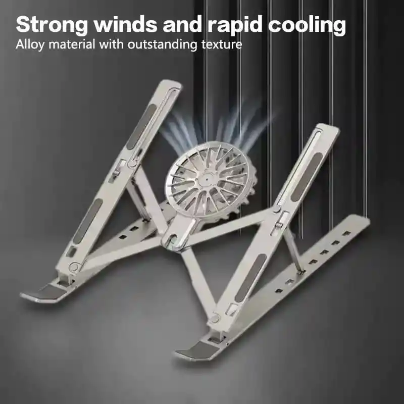 Soporte Portátil Ajustable Con Ventilador Reclinable