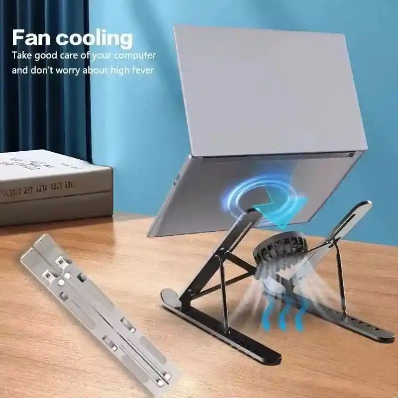 Soporte Portátil Ajustable Con Ventilador Reclinable