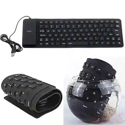 Teclado Felxible Para Computador Tablet Tv Usb