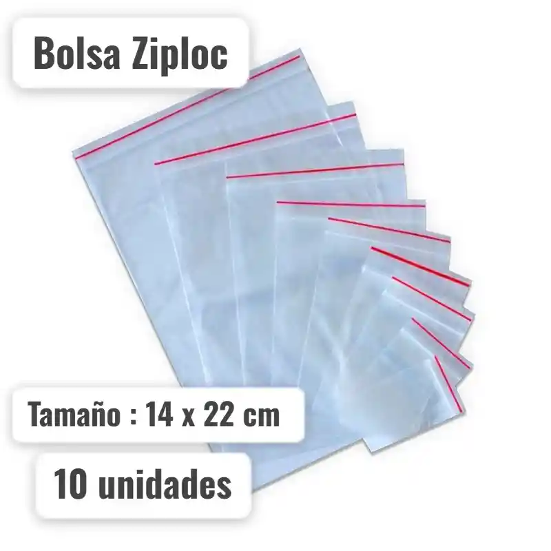 Ziploc Bolsas De 14 X 22 Cm X 10 Und