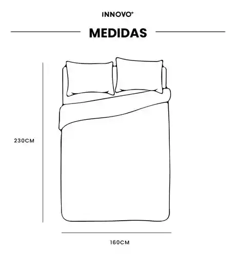 Edredón Cama Sencilla Reversible Ovejero Suave Negro Doble Fas