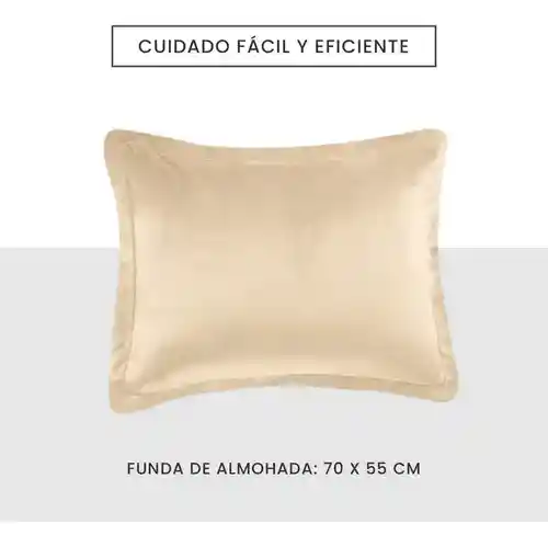Cubre Cama Cubrelecho Sencilla Reversible Ovejero Suave Beige Doble Faz