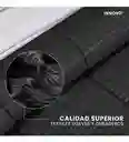Edredón Microfibra Para Cama Sencilla 2 Fundas Tela Suave Innovo Negro
