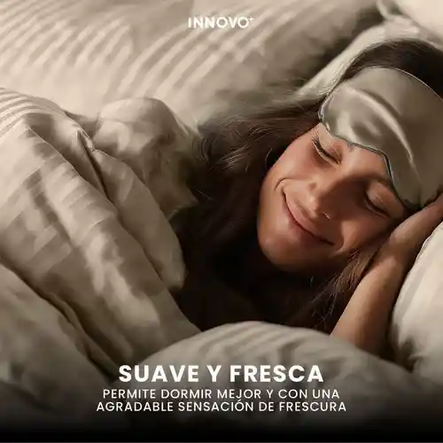 Edredón Microfibra Para Cama Queen Tela Suave Innovo Beige