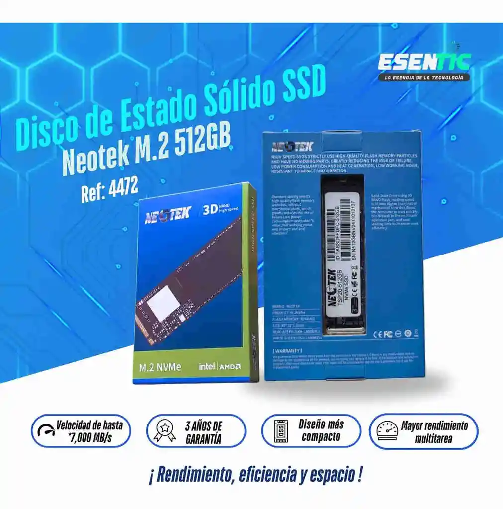 Disco Ssd 512gb Neotek M.2 2280 Nvme