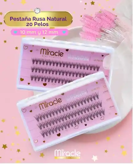 Pestañas Rusas Miracle 10 Mm – Volumen Y Elegancia ✨