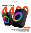 Parlante Bluetooth Volk 8 Rgb Con Micrófono Tws Recargable Control Remoto 8000w Pmpo