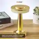 Lámpara De Mesa Led Recargable Táctil Usb Diseño Elegante Aluminio Luz Decorativa Dorado