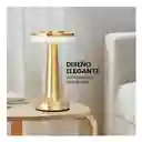 Lámpara De Mesa Led Recargable Táctil Usb Diseño Elegante Aluminio Luz Decorativa Dorado