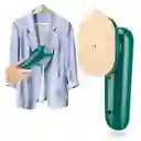 Plancha Para Ropa Mini Viajera Portátil Con Agua Y En Seco Color Verde