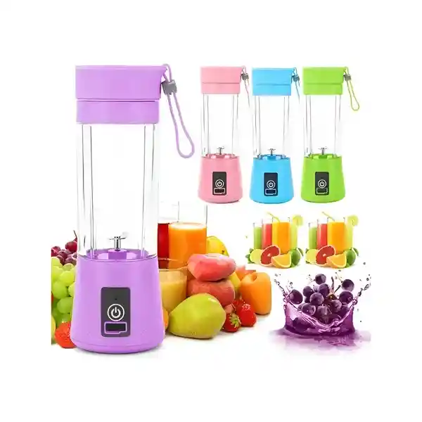 Licuadora Portatil Recargable Morado