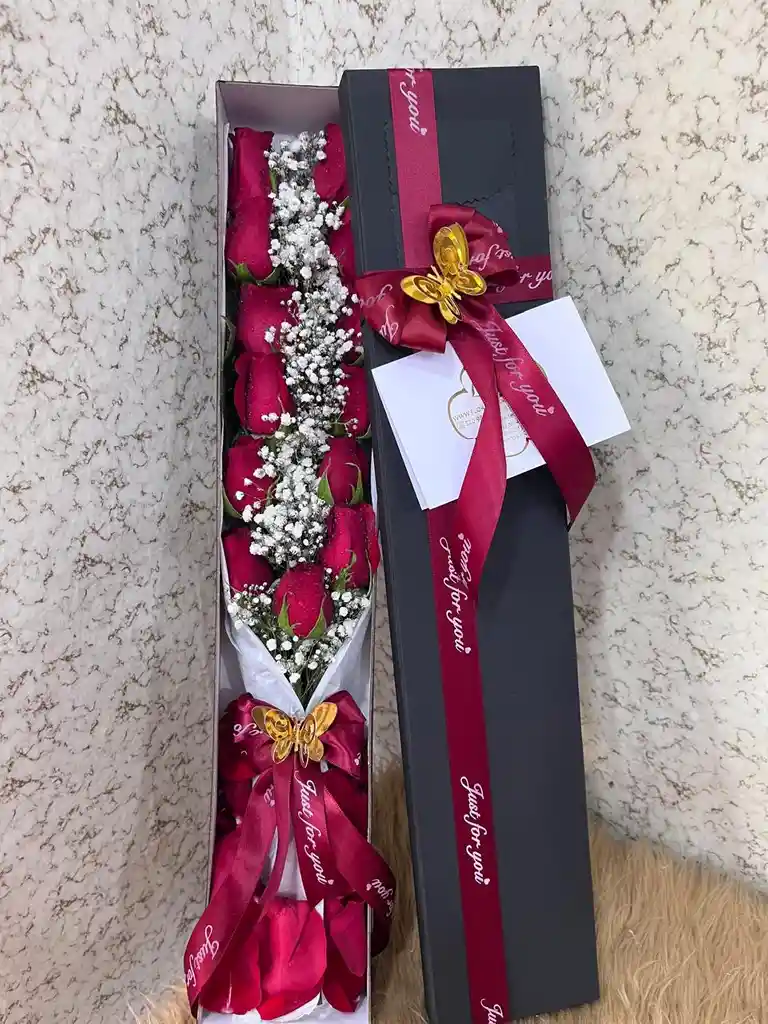 Caja De 14 Rosas