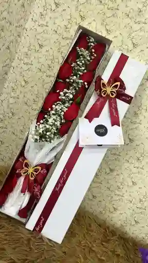 Caja De 14 Rosas