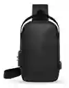 Bolso Antirrobo Impermeable Con Puerto Usb Candado Seguridad Negro