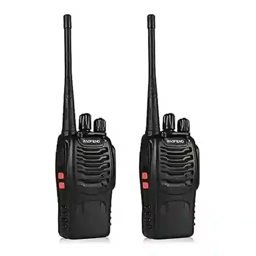 Radio Walkie Talkie Baofeng Bf-888s Uhf X2 Bateria 2800m Ah