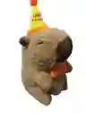 Peluche Capibara Capybara Juguetes 23cm Marron Claro X1 Gorrito Happy Everyday