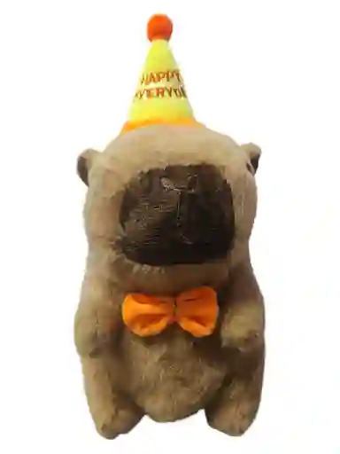 Peluche Capibara Capybara Juguetes 23cm Marron Claro X1 Gorrito Happy Everyday