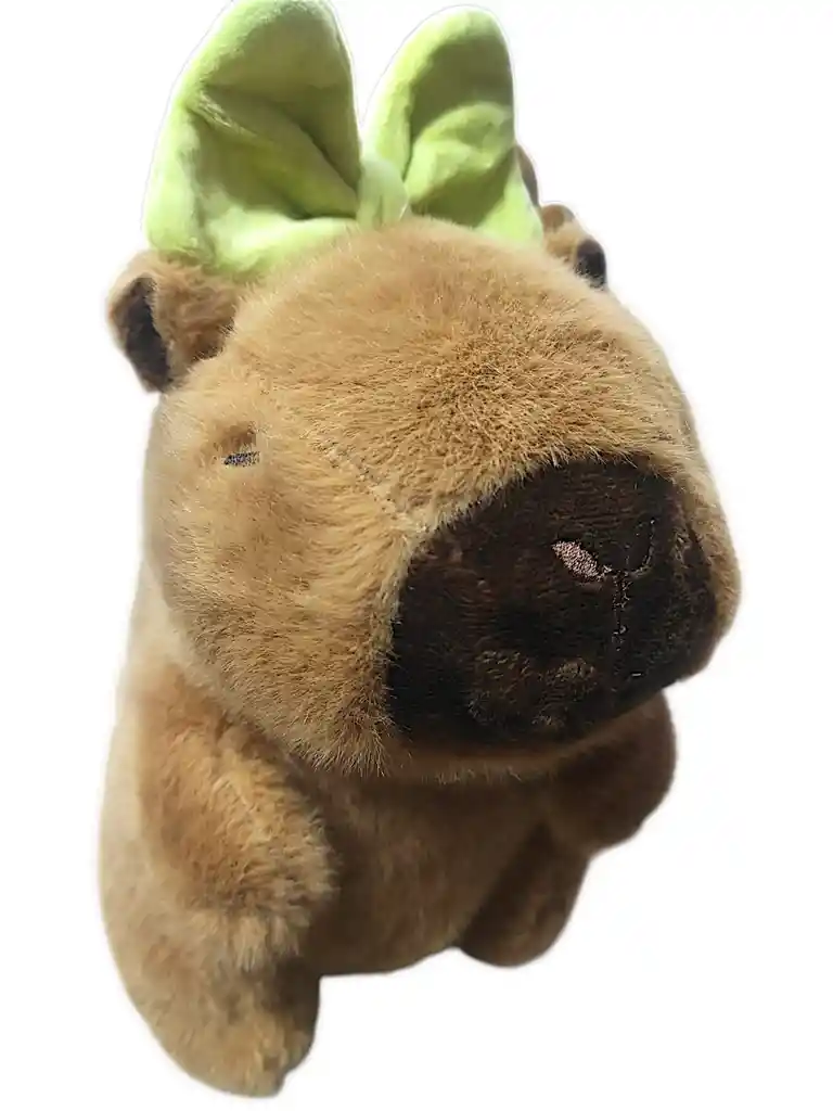 Peluche Capibara Capybara Juguetes 23cm Marron Claro X1 Moñito