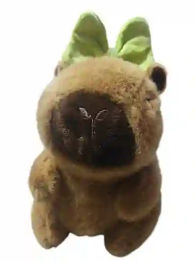 Peluche Capibara Capybara Juguetes 23cm Marron Claro X1 Moñito