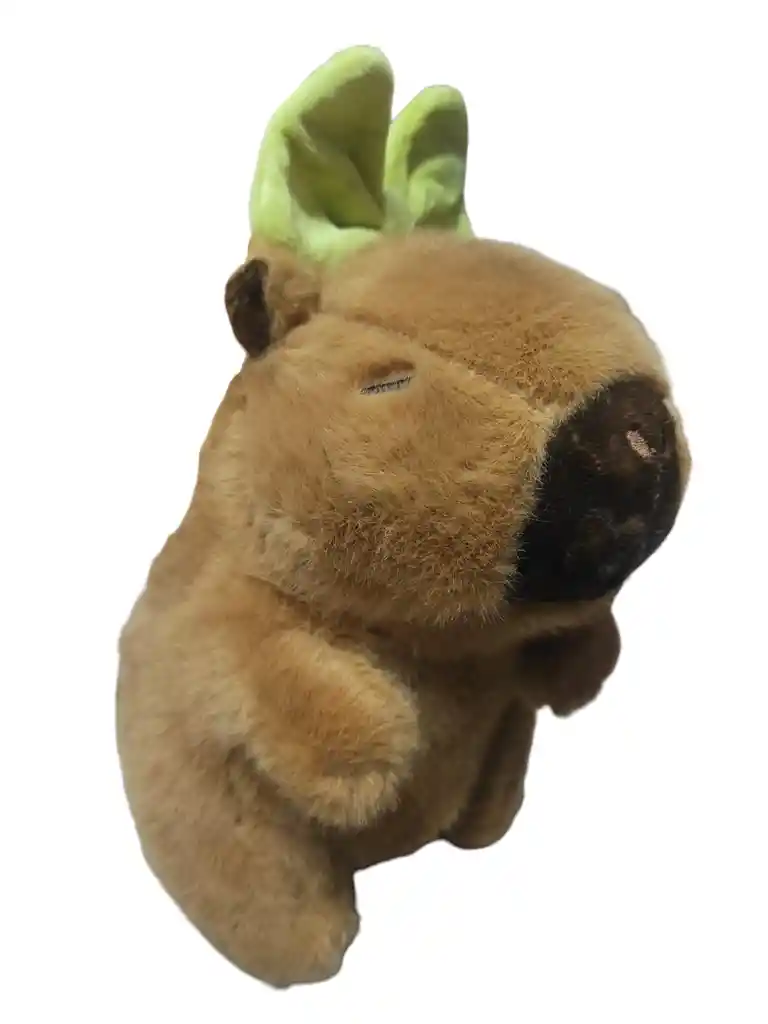 Peluche Capibara Capybara Juguetes 23cm Marron Claro X1 Moñito