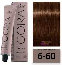 Tinte Igora Roya 6-60 Rubio Oscuro Chocolate Natural