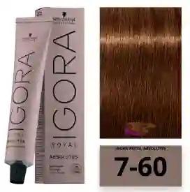 Tinte Igora Roya 7-60 Rubio Medio Chocolate Natural