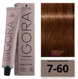 Tinte Igora Roya 7-60 Rubio Medio Chocolate Natural