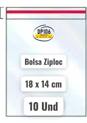 Ziploc Bolsas De 18 X 14 Cm X 10 Und