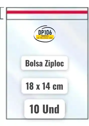 Ziploc Bolsas De 18 X 14 Cm X 10 Und