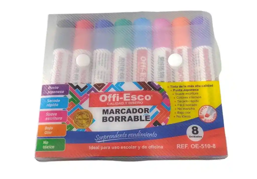 Marcadores Borrables X 8 Und