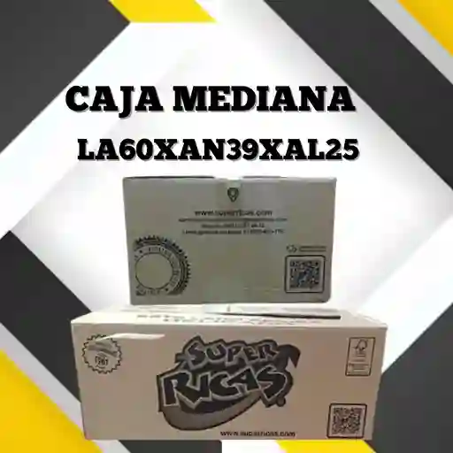 Caja De Carton Medina Super Rica Negra Largo 60 X Ancho 39 X Alto 25- Caja Para Mudanza Empaque Y Embalaje
