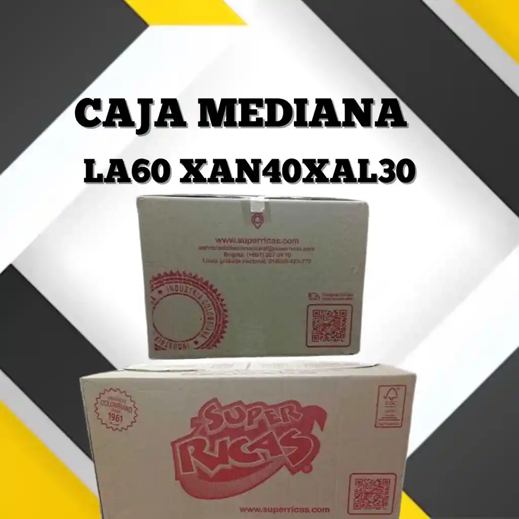 Caja De Carton Mediana Super Rica Roja Largo 60 X Alto 30 X Ancho 40 Caja Para Mudanza Empaque Y Embalaje