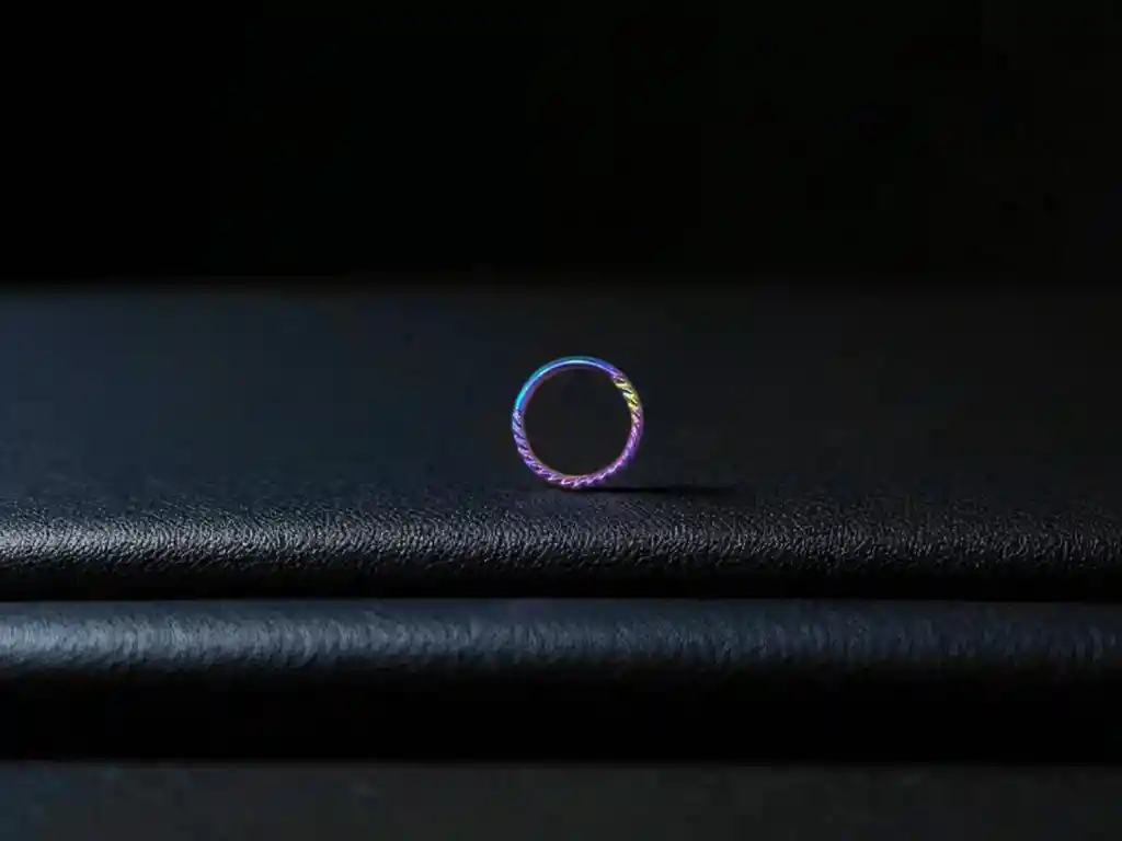 Aro Continuo Tornasol Con Diseño Tejido