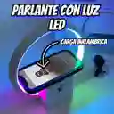 Parlante Con Carga Magnetica Para Celular/ Bafle Recargable Con Lampara Led