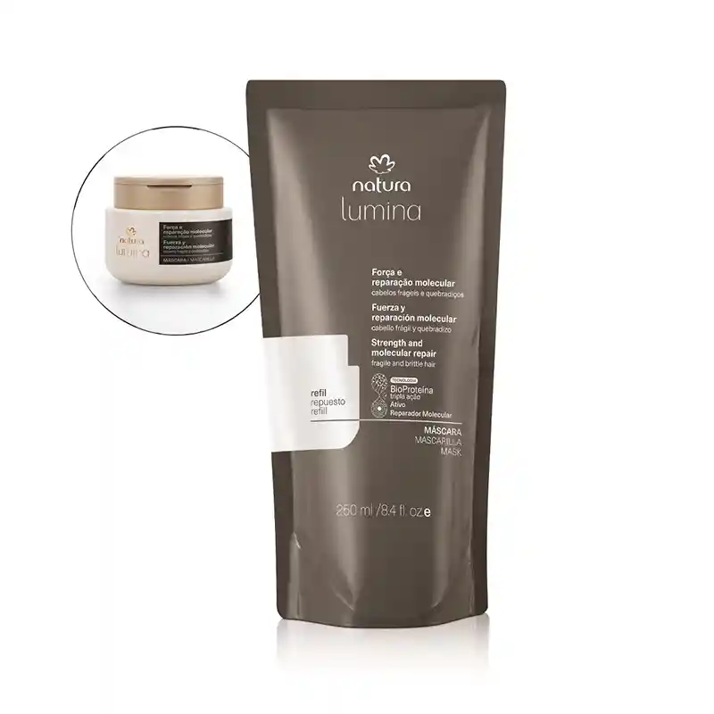 Repuesto Máscara Fuerza Y Reparación Cabello Frágil Y Quebradizo Lumina