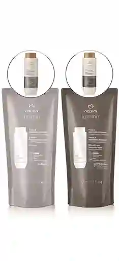 Kit En Repuesto Shampoo Y Acondicionador Fuerza Y Reparación Cabello Frágil Y Quebradizo Lumina