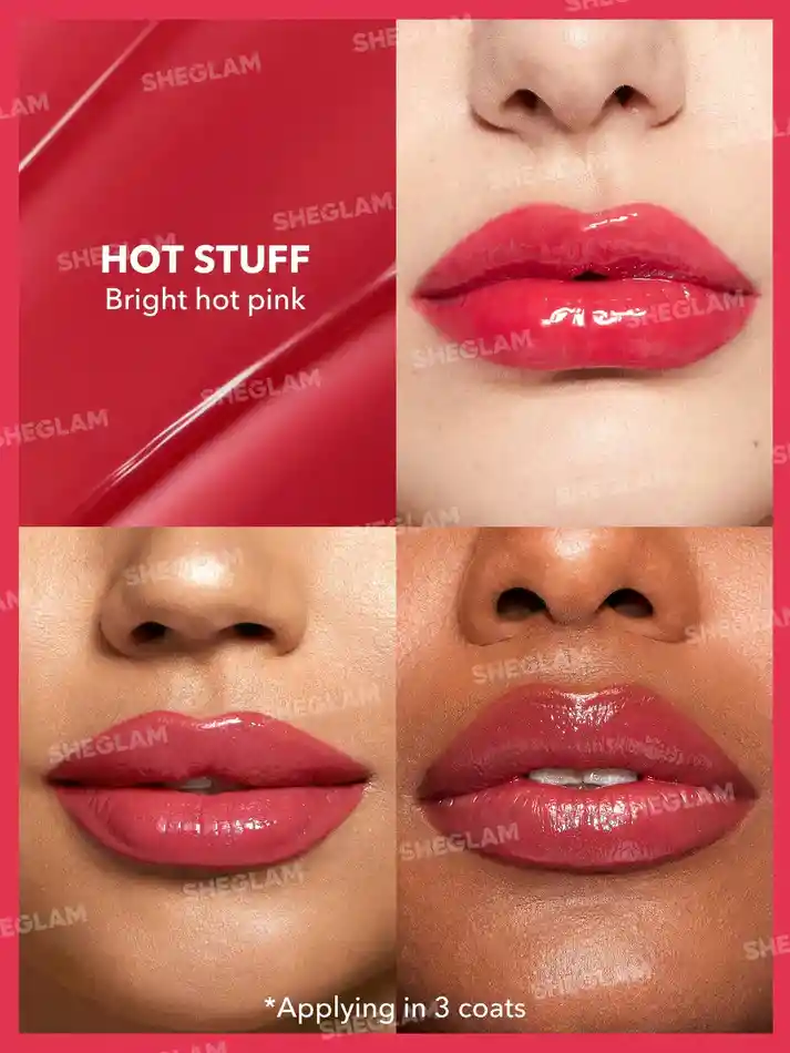 Brillo Labial Sheglam Pout - Perfect Shine Lip Plumper - Hot Stuff