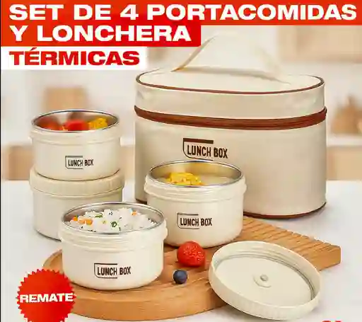 Lonchera X 4 Portas Comidas