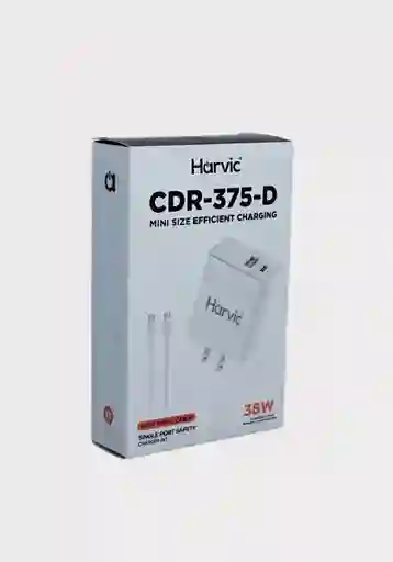 Cargador Rápido Harvic Cdr-375-d Con Cable Tipo C – 38w