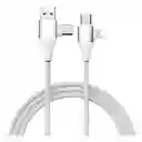 Cable De Carga Universal 4 En 1 Carga Rápida 60w Usb Tipo C Multicargador