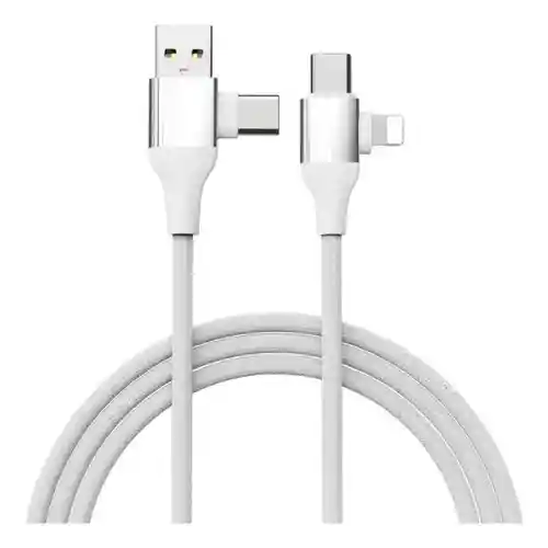 Cable De Carga Universal 4 En 1 Carga Rápida 60w Usb Tipo C Multicargador