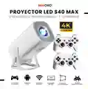 Proyector Smart S40 Max Pro 4k Android 11 Wifi 5g + 2 Controles Pantalla 200 30.000 Juegos Y Apps
