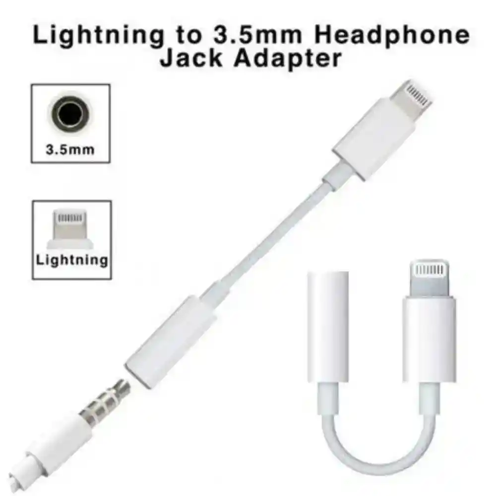 Adaptador De Audio Iphone Lightning A Jack 3.5mm