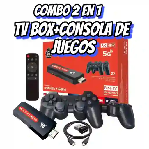 Tv Box+consola De Juegos/ Tv Stik/play