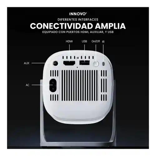 Proyector Smart P30 Max Pro 4k Android 11 Wifi 5g + 2 Controles Proyección 200 Pulgadas Innovo