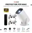 Proyector Smart P30 Max Pro 4k Android 11 Wifi 5g + 2 Controles Proyección 200 Pulgadas Innovo