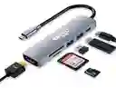 Hub Adaptador Multipuerto Usb C 6 En 1 Para Mac Macbook Windows Marca Agc Tecnologia V1
