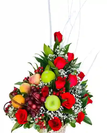 Canasta Frutera Roja