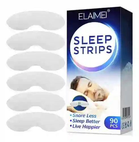 Tiras Para Dormir Antirronquidos 90 Pcs Mejora La Respiración Y La Calidad Del Sueño Sleep Strips