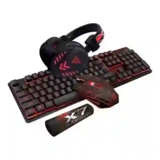 Combo Gamer Teclado Con Luces Mouse , Audífonos
